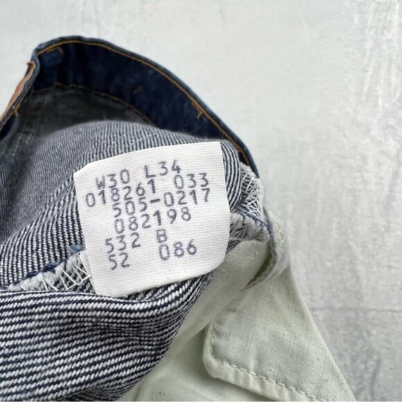 Vintage 1986 Levi’s 505-0217 Denim Jeans Mens 30x34 - Picture 7 of 8